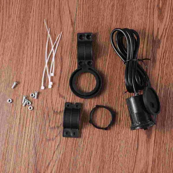 12-24 В мотоциклетный USB-автомобиль с переключателем, водонепроницаемый USB-мобильный телефон (черный)