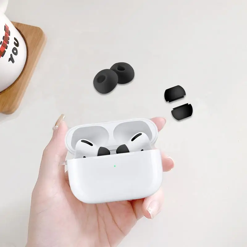 3 Пары чехлов для ушных вкладышей Силиконовые Чехлы для наушников Apple Air-Pods Pro-Помещаются В чехол для зарядки, снижая уровень шума В ухе Изображение 2