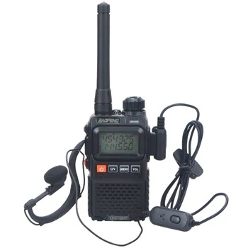 Baofeng UV-3R + Pro Двухдиапазонная УКВ/UHF 99-канальная Мини-рация VOX Compact FM Портативное Двустороннее Радио