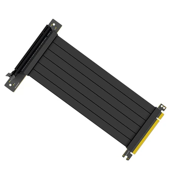 PCIE 3.0 16-Кратный сетевой кабель Удлинитель видеокарты PCIE Высокоскоростной 16-кратный кабель-адаптер Экранированный удлинитель