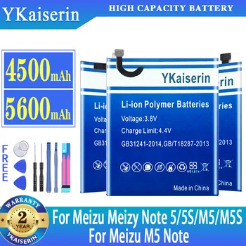 YKaiserin Аккумулятор Для Meizu 5S M5S M5 note M5note/note 5 note5 6T M6T M811H M811Q M612Q M612M высокого качества + Номер для отслеживания