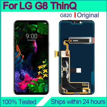 Для LG G8 Замена экрана ThinQ Оригинальный ремонт сенсорного дисплея G820 Tauschen Pantalla LCD Reparatur Сборка дигитайзера