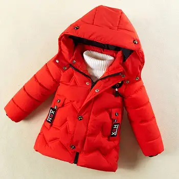 Зимние куртки для мальчиков, Детская одежда, Теплая хлопковая куртка с капюшоном, Бархатное пальто, Утепленная верхняя одежда, Детская парка, Одежда, пальто