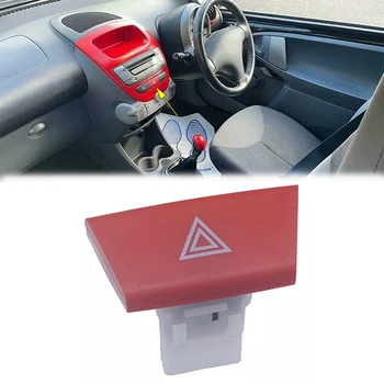 Кнопка Включения Аварийного сигнала с 4 Контактами для Citroen C1 2005/06-2014/09 PM PN 1,0 998 Ccm 50 КВТ 68 л.с. для Toyota Aygo Mk1