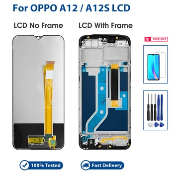 Новый Дисплей Для OPPO A12 A12S Display LCD Touch Screen Digitizer В Сборе Замена CPH2083 CPH2077 с Бесплатными Подарками