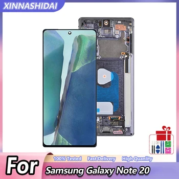 Оригинальный AMOLED Для Samsung Galaxy Note20 SM-N980F/DS N980F ЖК-дисплей С Сенсорным Экраном, Запасные Части Для Ремонта С Рамкой