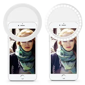 Портативный смартфон Selfie Light Круглый Регулируемый 4 режима заливки света Selfie Ring Light Мобильный телефон Сотовые телефоны